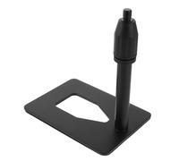 COOPHYA Metal Desktop Microphone Stand Rectangular Base, Universal Tabletop Mic Holder Compatible for Live Streaming and Karaoke, Sturdy Iron Rod Microphone Holder for Recording