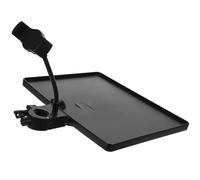 COOPHYA Microphone Stand Tray with Raised Edges Plastic Sound Card Shelf Compatible with Various Mic Supports for Live Broadcast Stage Office Classroom Use