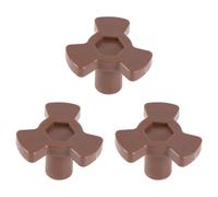 COOPHYA Microwave Turntable Shaft Replacement 4PCS Plastic Connecting Shafts for Microwave Oven Glass Plate Accessories 1.4X1.4X0.8 Inch