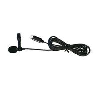 COOPHYA Mini Type C Lavalier Microphone with Clip Active Noise Reduction Condenser Mic for Smartphone Recording Live Streaming Vlogs Gaming Durable Wired Design with PU Carry Bag Black