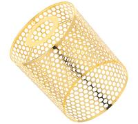 COOPHYA Modern Iron Lamp Shade Holder with E27 Socket, Sturdy and Reliable Hammered Lampshade in Golden Finish, for Overhead Lighting in Dining Rooms or Bars