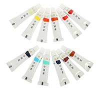 COOPHYA Multi-Color Ink Landscape Painting Pigment Set, 12 Colors 5Ml Each, Plastic Material, Suitable for Traditional Chinese Painting and Drawing