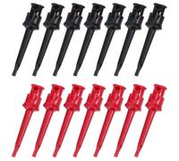 COOPHYA Multimeter Test Hook Clips with Sturdy Plastic Material 16pcs for Electronic Components and Versatile Compatibility, for Cable Welding and Electrical Repair Kit Use