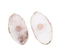 COOPHYA Nail Color Mixing Tray Ring Palette 2Pcs for Nail Polish and Gel Polish Mixing Suitable