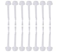 COOPHYA Nail Polish Replacement Brush Suitable for Home Use 50pcs White Plastic and Creating Art Designs for DIY Nail Art and Professional Salon Use by Manicurists and Learners