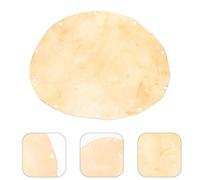 COOPHYA Natural Thick Goatskin Drum Head Cover Round Percussion Hand Drum Skin Replacement for African Doumbek Djembe with Non-tear Air-dried Material