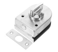 COOPHYA No-Drill Glass Door Floor Latch Bolt - Stainless Steel Frameless Sliding Door Ground Security Lock - Clamp-On Mount for Home and Office