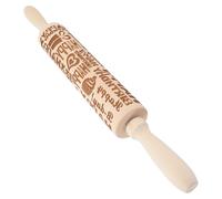COOPHYA Pattern Made of Sturdy Embossed Rolling Pin for Baking Pastry Decoration Suitable for Bakeries and Handmade Noodles Dough Rolling