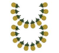 COOPHYA Pineapple Embroidery Patches Easy Application 20pcs DIY Iron-on Patches Made with Embroidery Thread, Versatile Craft Accessories for Clothes and Coats for Jackets and Bags