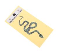 COOPHYA Plastic Acoustic Guitar Stickers 3d Snake Fretboard Decals Pvc Material Retro Vintage Style Green Seamless Feel Fit Snugly for Guitar Practice and Performance