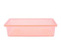 COOPHYA Plastic Chopstick Holder Storage Box with Drainage and Filter Design, Flatware Organizer with Cover Lid for Kitchen Drawer, Stylish Modern Tableware Storage Case