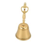 COOPHYA Portable Buddhism Copper Prayer Bell for Meditation and Home Decor Elegant Handcrafted Four-sided Temple Bell Delicate Sound Healing Instrument for Spiritual Spaces