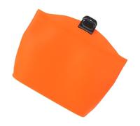 COOPHYA Portable Car Trash Can Silicone Auto Garbage Bin Hanging Design and Waterproof Material for Auto Interior Use, Sturdy Placement and Maintains Original Shape, Orange