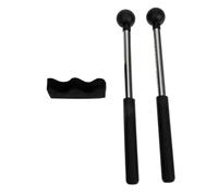 COOPHYA Practical Metal Drumsticks and Yoga with Fine Workmanship Exquisitely Crafted Professional Percussion Sticks with Non Slip Rubber Grip and Mallet Holder for Music Education