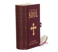 COOPHYA Prayer Cards Box Wooden Scripture Card Organizer Handmade Decorative Box for Desk Use Targeted at Men and Women