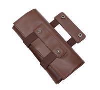 COOPHYA Pu Leather 9.55x4.52x1.38 in Scissor Bag Scissor Pouch Holder Multi-Functional Portable Minimalist Design for Barbers Hairdressers Outdoor Activities Businesstrip Random Color