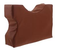 COOPHYA Pu Leather Pedicure Stool with Adjustable Height and Nonslip Waterproof Surface, Thick High-Resilience Sponge Cushion Footrest for Salon and Office Chair Use, Reduces Fatigue