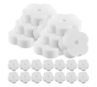 COOPHYA Pu Sponge Filter that Absorbs Dirt and Grease Oil-Absorbing Filter Sponge White Flower Shaped 24pcs Bath Cleaning Accessory for Hot Tub and Swimming Pool