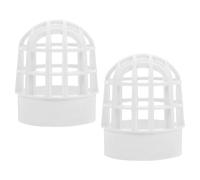 COOPHYA PVC Plastic Gutter Cover Round Shape 2PCS Clog Prevention Protector for Outdoor Drain Pipes