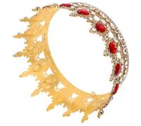 COOPHYA Queen Crown Vintage Rhinestone Crystal Tiara Hair Accessories for Bridal Wedding and Special Occasion