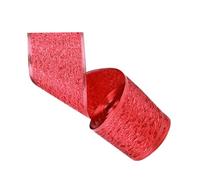 COOPHYA Red Christmas Decorative Ribbon 1 Roll Polyester Material for Hand-Made DIY and Holiday Decoration with Wired Edge for Wrapping and Crafting