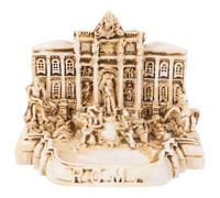 COOPHYA Rome Trevi Fountain Church Architecture Model Resin Building Ornament Practical and Wear-resistant Collectible Souvenir for Desktop and Home Decoration