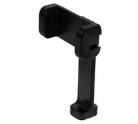 COOPHYA Rotatable Phone Clip Holder for Desk with Secure Clamp Stainless Steel Abs Mount for Horizontal Vertical Phones for Live Streaming and Photography Black