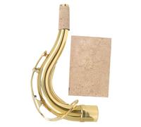 COOPHYA Saxophone Neck Replacement Tenor Sax Bend Neck Brass Saxophone Cork Sheet Sax Accessories