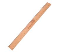 COOPHYA Sewing and Crafting Ruler Wooden Measuring Tool Khaki Color Single-sided Scale Dual-scale Measurements Classic Wood Finish Beginners Professionals for Crafting Projects