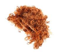 COOPHYA Short Curly Afro Wig for Men and Women Synthetic Natural-looking Short Afro Curls with Elastic Breathable Cap Comfortable Fit for Cosplay Parties Festivals and Daily Use