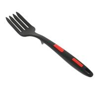 COOPHYA Silicone Fork with Smooth Round Edges for Kitchen Use Ergonomic and Convenient Salad Fork for Hotels and Camping Sturdy Black Kitchen