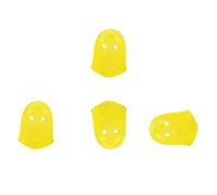 COOPHYA Silicone Guitar Fingertip Protectors Snug-fit Finger Guards 4pcs Easy to Put and Take off Yellow Covers for Guitar and Stringed Instruments Suitable and Women