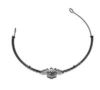 COOPHYA Skull Crown Tiara with Rhinestones Lightweight Goth Headband for Women Festival Queen Headdress Elegant Halloween Party Banquet Prom Hair Accessory