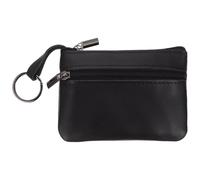 COOPHYA Small Leather Change Purse with Zipper Keychain, Compact Wallet for Holding Bills and Receipts, for Shopping and Work, Practical Small Money Purse for Everyday Use