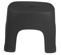 COOPHYA Small Plastic Step Stool Foot Stool Black for Bathroom Bedroom Shower Adult Toilet and Living Room