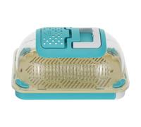 COOPHYA Snail Enclosure with Platform: Acrylic Terrarium with Vented Lid and Carrying Handle, Micro Habitat for Snail Nursery Or Insect Critter Carrier