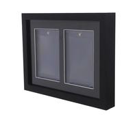 COOPHYA Sports Card Display Case Wall Mount Display Frame 2-Slots Card Holder for Baseball Soccer Football Hockey