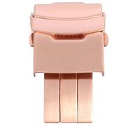 COOPHYA Stainless Steel Watchband Buckle Rose Gold Solid Clasp for Wrist Watch Steel Strap Connector Easy to Install Replacement Accessory for Men and Women