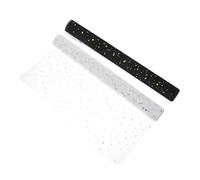 COOPHYA Star Moon Tulle Mesh Rolls for Florist Supplies 2-Pack Decorative Flower Bouquet Wrapping Packaging Star Pattern for Weddings and Special Occasions