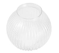 COOPHYA Striped Lamp Shade Glass Lamp Shade Replacement 6.10x5.91x5.91in Glass Sphere Modern Striped Design Easy Installation Easy to Clean Living Room Dining Room