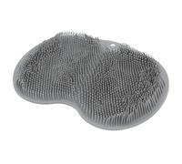 COOPHYA Sturdy Gray Shower Foot Scrubber Mat with Suction Cups for Exfoliating Dead Skin and Foot Massage Care