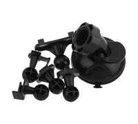 COOPHYA Suction Cup Mount Bracket Kit Pvc Material Square Buckle Set and 6pcs with L Shaped Design Universal Compatibility Car for Cameras and Driving Recorders, Suitable for Windshield