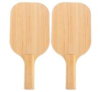 COOPHYA Table Tennis Game Props and Sounds Feedback Technology with Antislip Handle Training Table Tennis Racket Wooden Material Beige for Blind Person Sports Education