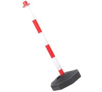 COOPHYA Traffic Cones Delineator Post 32 Inch Reflective Safety Bollard with Wheels Plastic Material for Garage Parking and Road Isolation