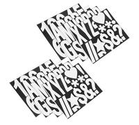 COOPHYA Trash Can Number Stickers with No Sticky Trace 8 Sheets White PVC Unique Stylish Bin Labels Practical Mailbox Lettering Decals for Bins for Outdoor Use