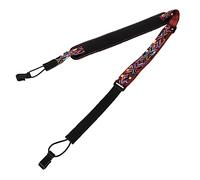 COOPHYA Ukulele Carrying Strap Easy to Clean Comfortable Cotton Lanyard Buckle Hook