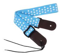 COOPHYA Ukulele Strap Light Green Colour Cotton with Leather Adjustable for Comfortable Playing, Convenient to Carry Suitable for Stand to Play Guitar Musical Instrument
