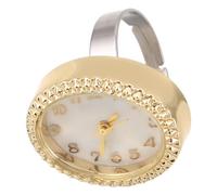 COOPHYA Unisex Oval Quartz Finger Watch Ring with Adjustable Display Modes and Waterproof Stainless Steel Design, Classic Style Mini Digital Clock Ring for Sports and Outdoor Activities