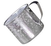 COOPHYA Vintage Design Beer Mug with Handle Large Tin Beer Drinking Mug for Holding Cold Drinks Stylish Retro Style and Practical Gift
