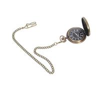COOPHYA Vintage Pocket Watch Large Roman Numeral Design Mechanical Watch Smooth Engraved for Men Waist Chain Party Collector Dad Anniversary